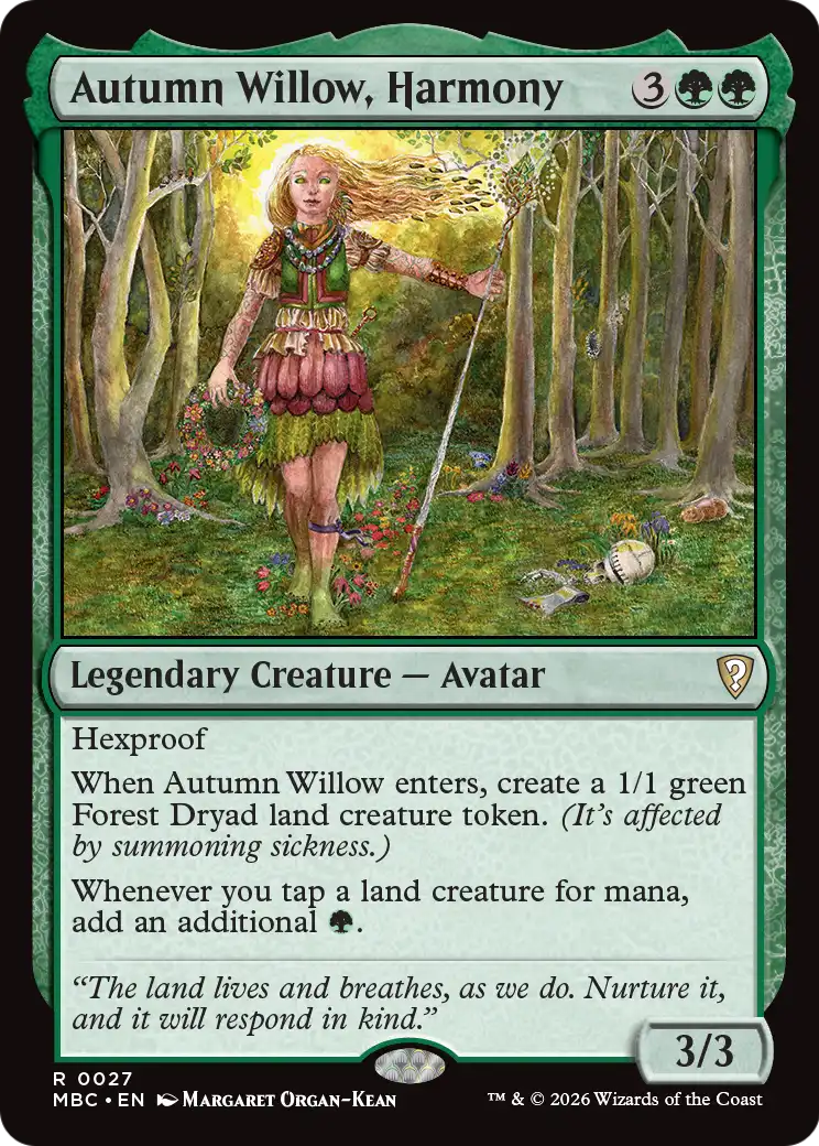 Autumn Willow, Harmony [Mystery Booster: Commander Edition] | Gate City Games LLC