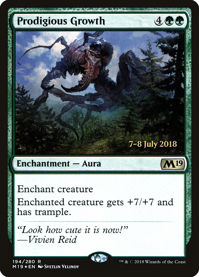 Prodigious Growth [Core Set 2019 Prerelease Promos] | Gate City Games LLC