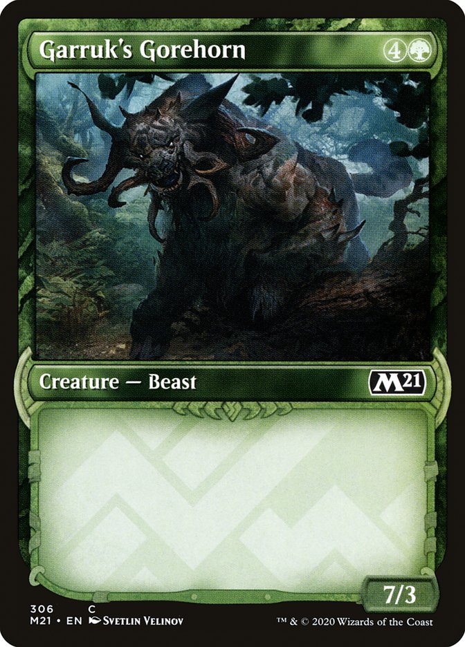Garruk's Gorehorn (Showcase) [Core Set 2021] | Gate City Games LLC