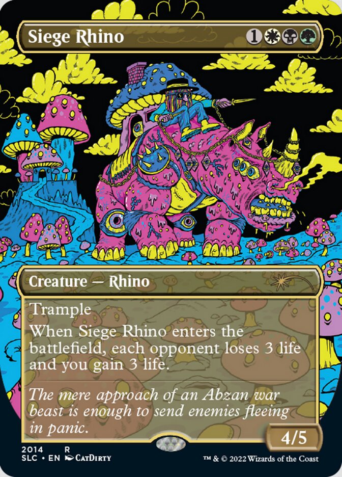 Siege Rhino (Borderless) [Secret Lair Countdown Kit] | Gate City Games LLC