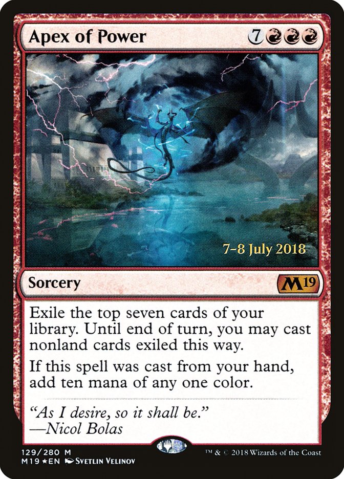 Apex of Power [Core Set 2019 Prerelease Promos] | Gate City Games LLC