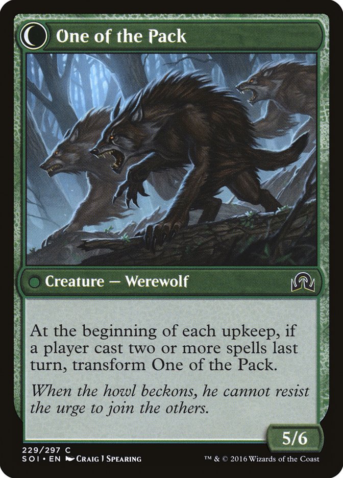 Solitary Hunter // One of the Pack [Shadows over Innistrad] | Gate City Games LLC