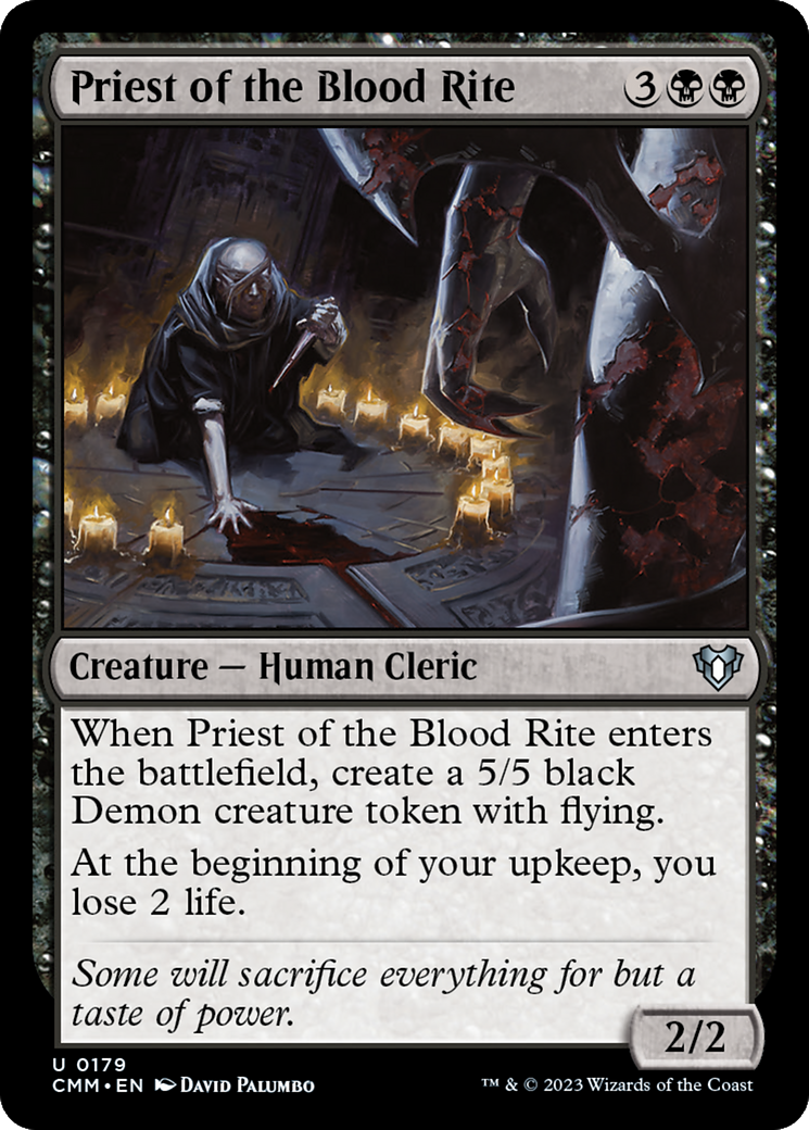 Priest of the Blood Rite [Commander Masters] | Gate City Games LLC