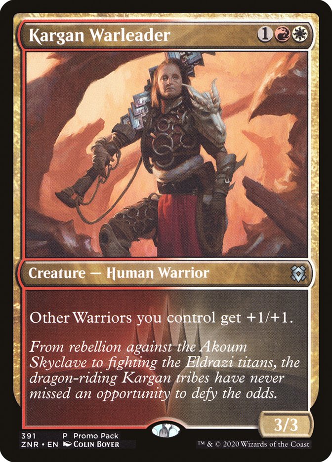 Kargan Warleader (Promo Pack) [Zendikar Rising Promos] | Gate City Games LLC