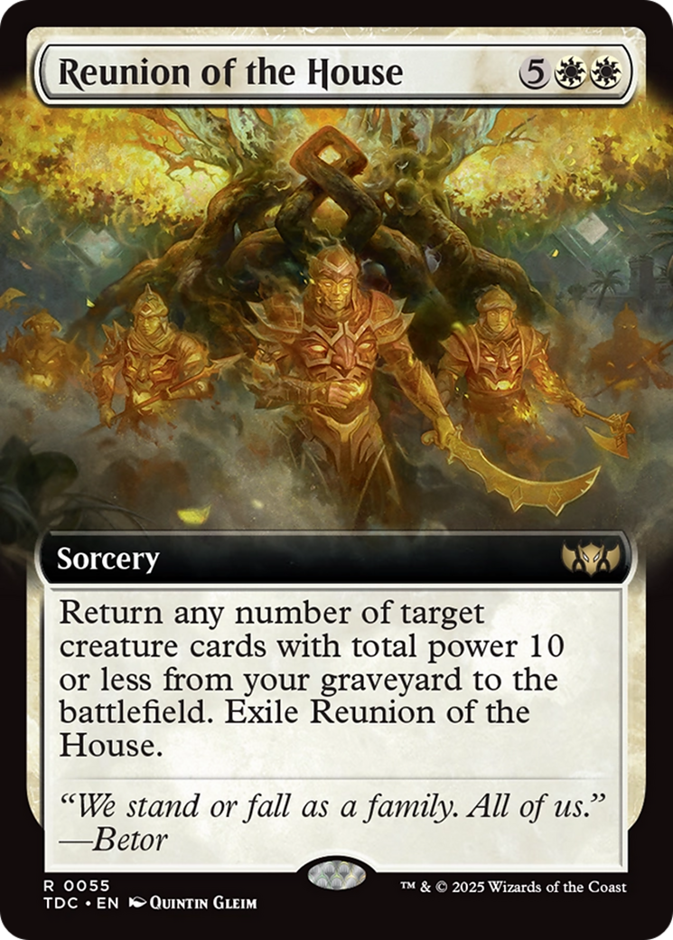 Reunion of the House (Extended Art) [Tarkir: Dragonstorm Commander] | Gate City Games LLC