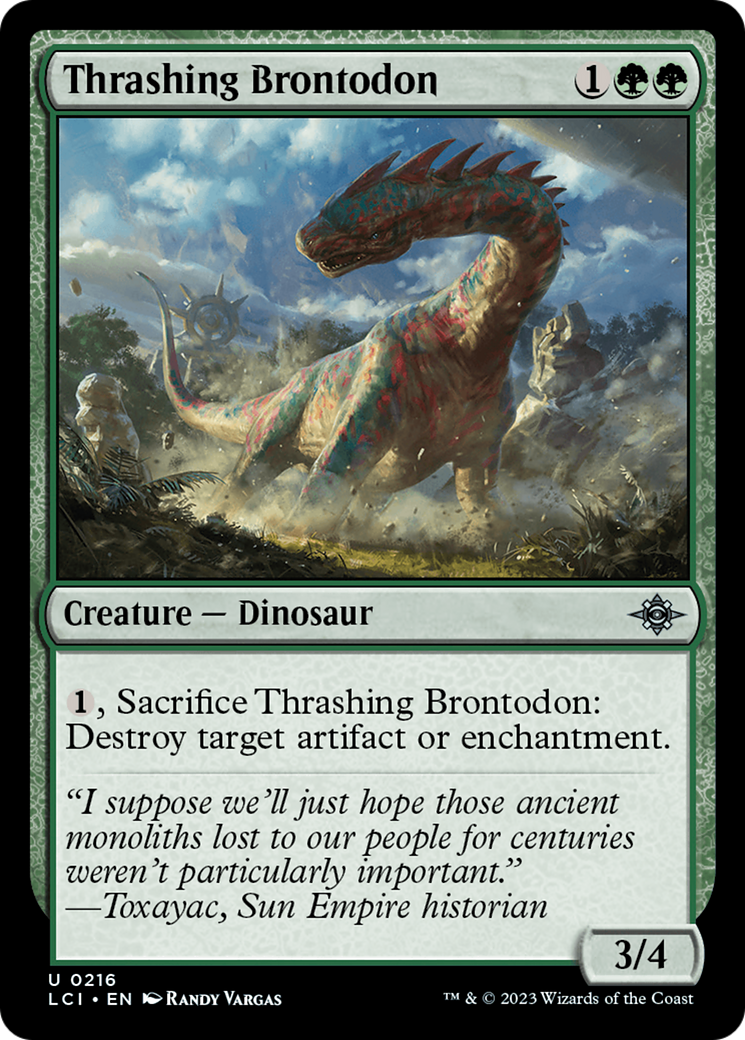 Thrashing Brontodon [The Lost Caverns of Ixalan] | Gate City Games LLC