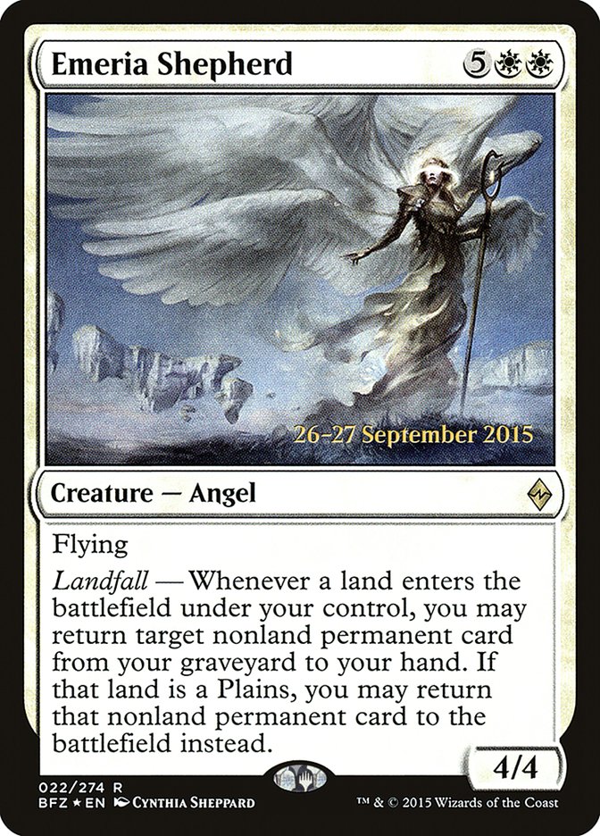 Emeria Shepherd [Battle for Zendikar Prerelease Promos] | Gate City Games LLC