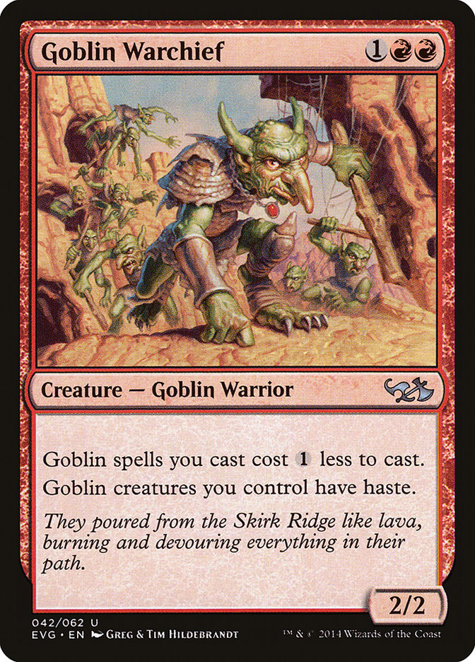 Goblin Warchief (Elves vs. Goblins) [Duel Decks Anthology] | Gate City Games LLC