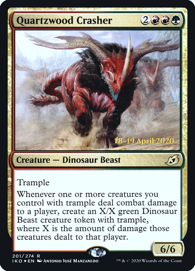Quartzwood Crasher [Ikoria: Lair of Behemoths Prerelease Promos] | Gate City Games LLC