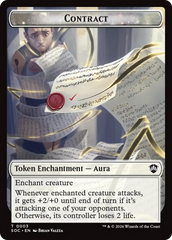 Contract // Copy Double-Sided Token [Secrets of Strixhaven Commander Tokens] | Gate City Games LLC