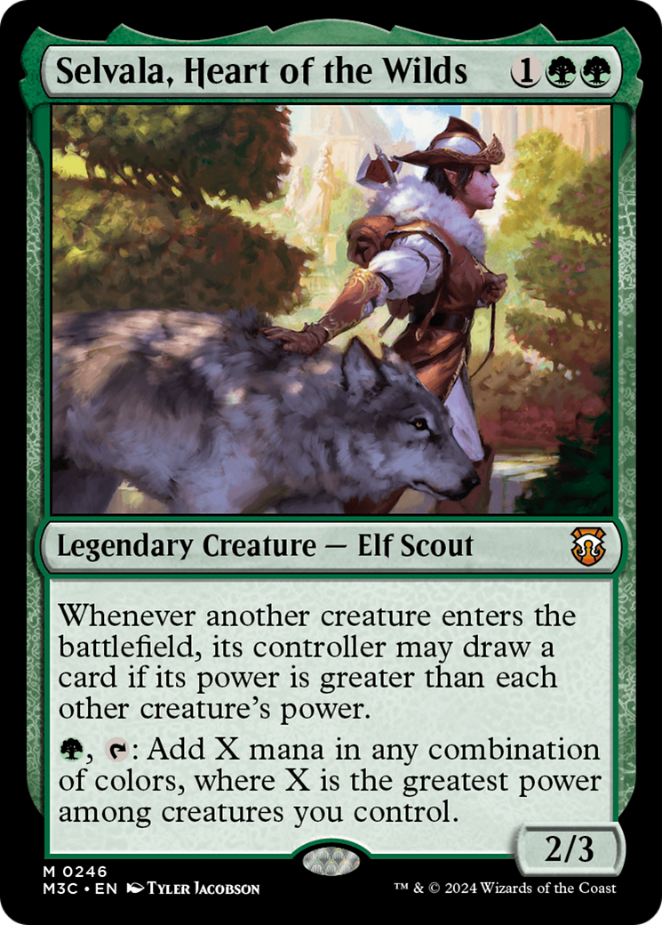 Selvala, Heart of the Wilds (Ripple Foil) [Modern Horizons 3 Commander] | Gate City Games LLC