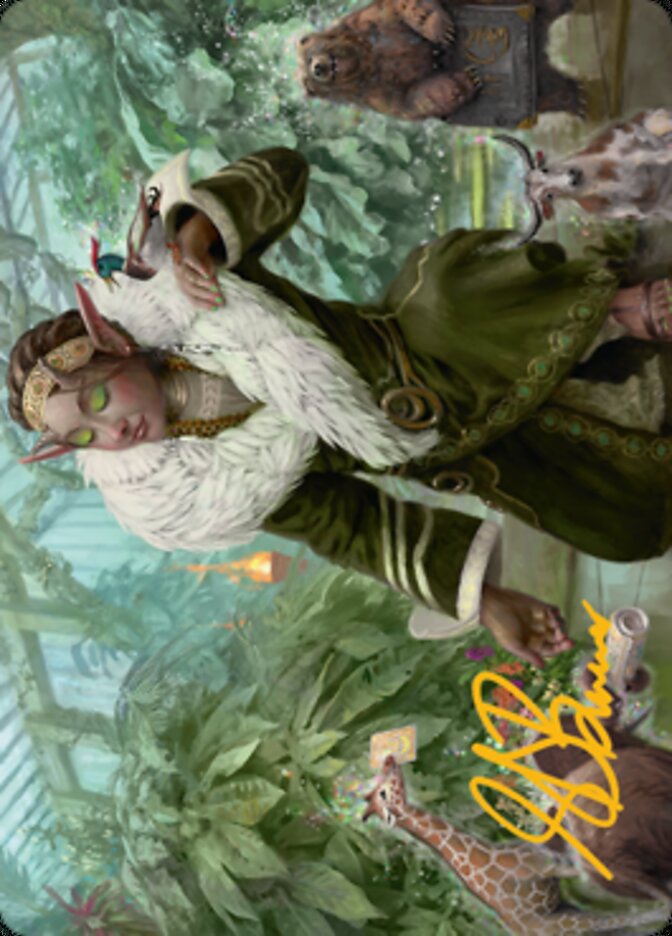 Rumor Gatherer Art Card (Gold-Stamped Signature) [Streets of New Capenna Art Series] | Gate City Games LLC