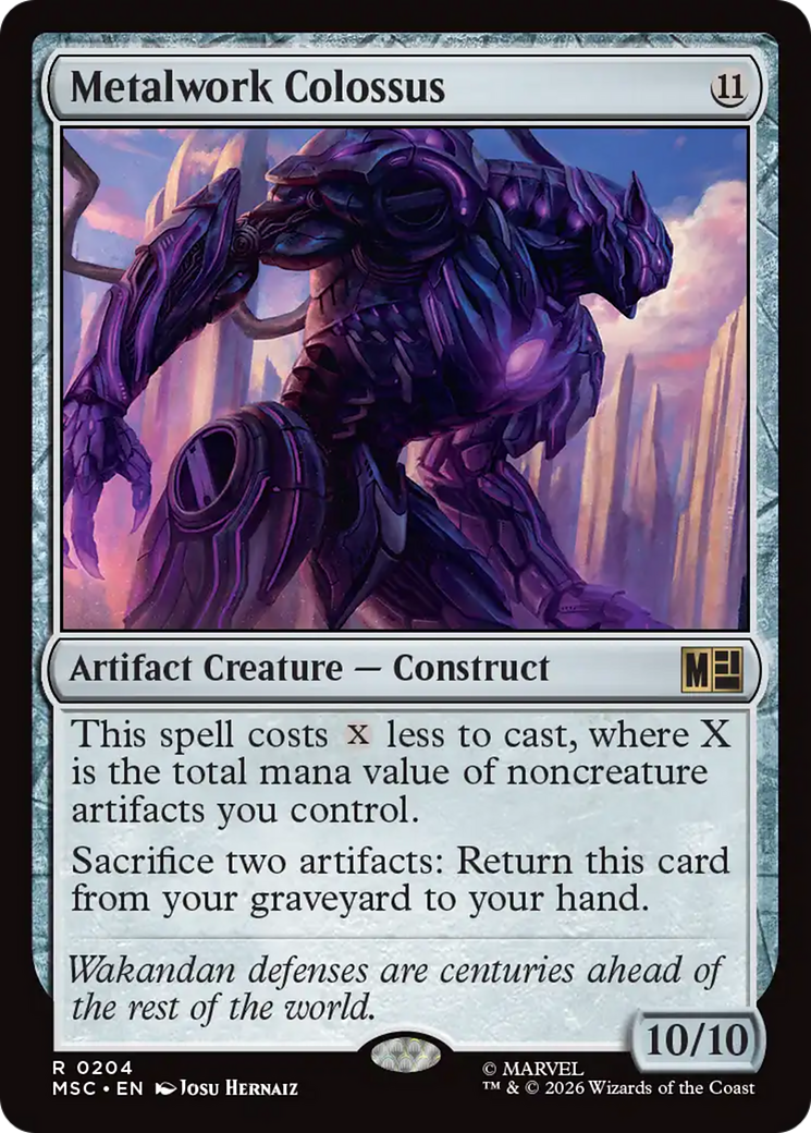 Metalwork Colossus (Surge Foil) [Marvel Super Heroes Commander] | Gate City Games LLC