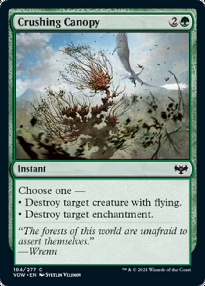 Crushing Canopy [Innistrad: Crimson Vow] | Gate City Games LLC
