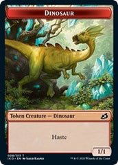 Dinosaur // Human Soldier (005) Double-Sided Token [Ikoria: Lair of Behemoths Tokens] | Gate City Games LLC