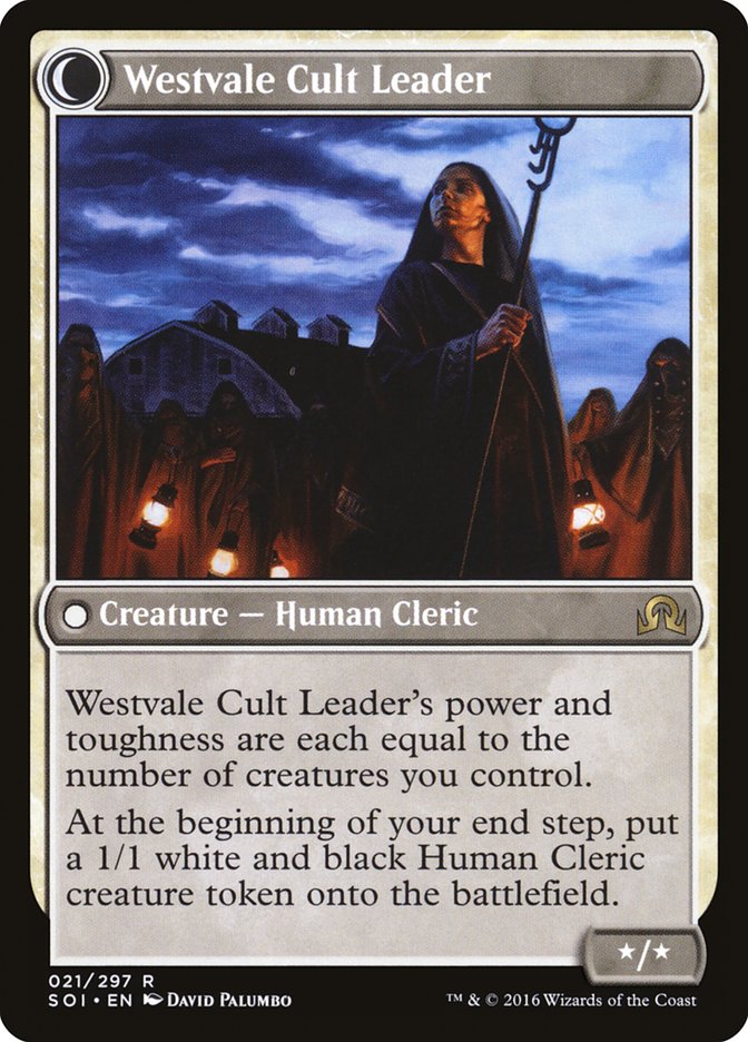 Hanweir Militia Captain // Westvale Cult Leader [Shadows over Innistrad] | Gate City Games LLC