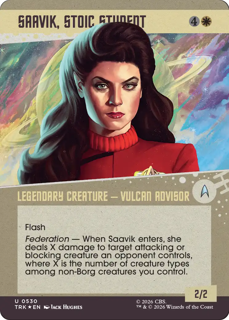 Saavik, Stoic Student (Showcase) (Surge Foil) [Star Trek] | Gate City Games LLC