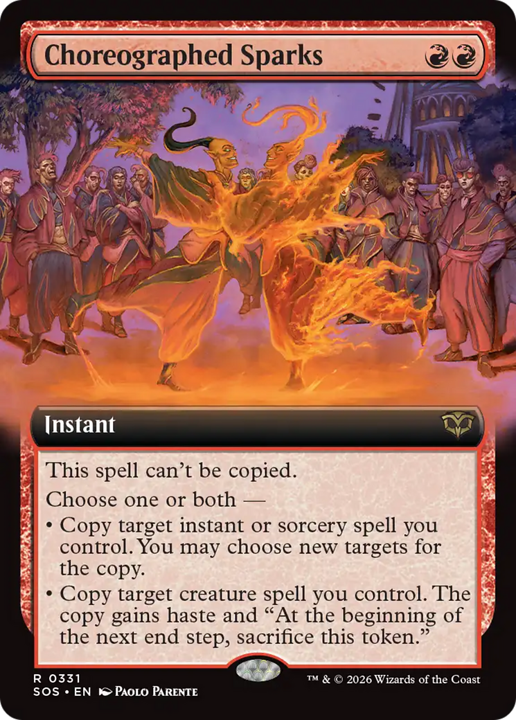 Choreographed Sparks (Extended Art) [Secrets of Strixhaven] | Gate City Games LLC