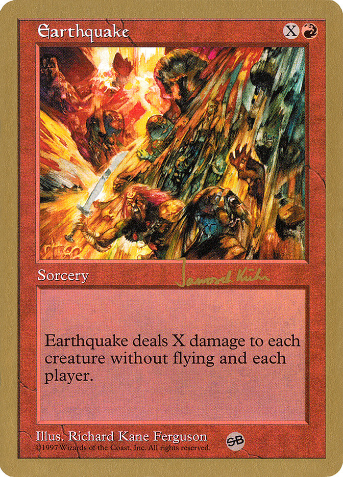 Earthquake (Janosch Kuhn) (SB) [World Championship Decks 1997] | Gate City Games LLC