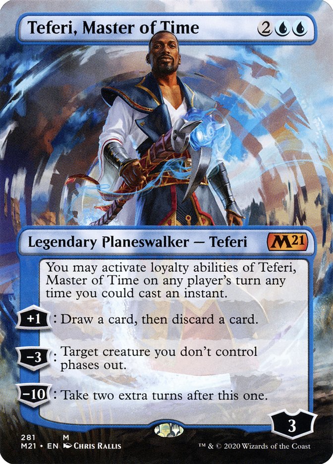Teferi, Master of Time (Borderless) [Core Set 2021] | Gate City Games LLC