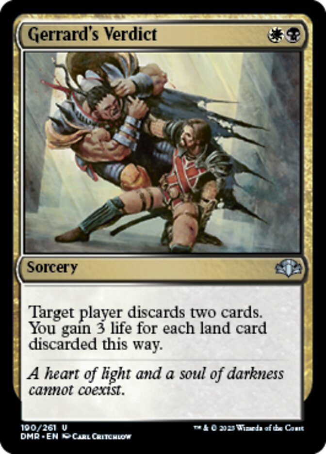 Gerrard's Verdict [Dominaria Remastered] | Gate City Games LLC