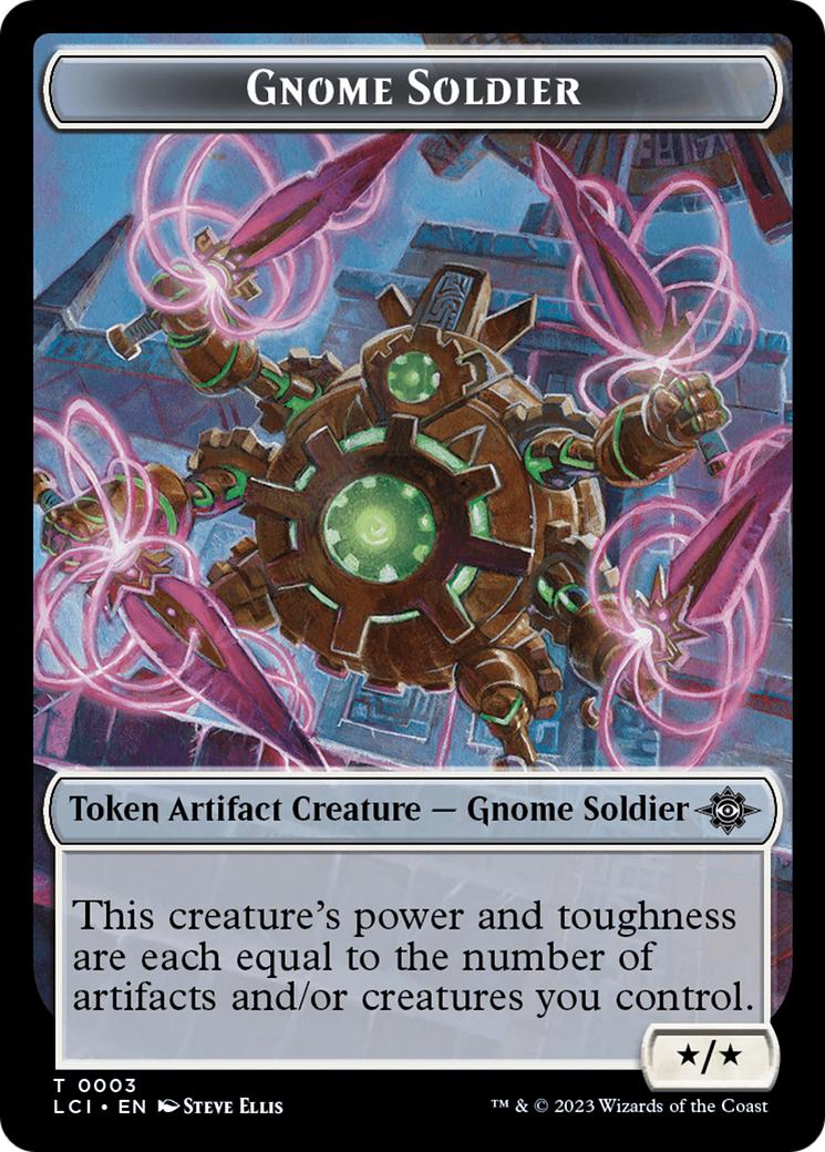 Gnome Soldier Token [The Lost Caverns of Ixalan Tokens] | Gate City Games LLC