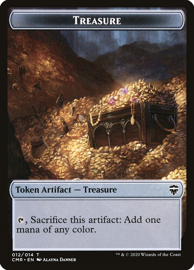 Copy (013) // Treasure Double-Sided Token [Commander Legends Tokens] | Gate City Games LLC