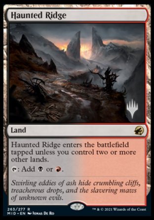 Haunted Ridge (Promo Pack) [Innistrad: Midnight Hunt Promos] | Gate City Games LLC