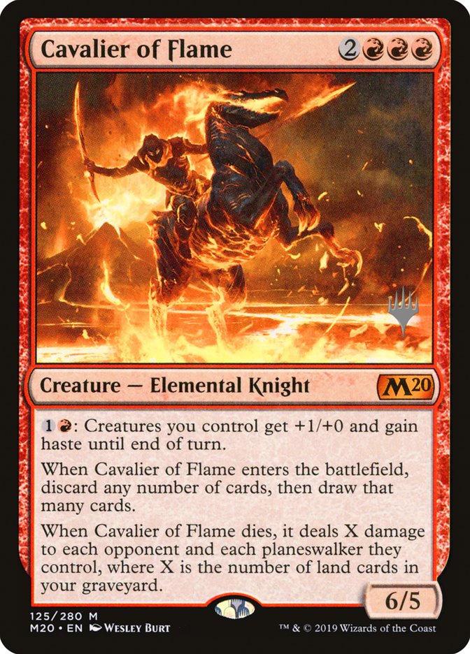 Cavalier of Flame (Promo Pack) [Core Set 2020 Promos] | Gate City Games LLC