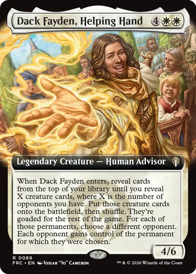 Dack Fayden, Helping Hand (Extended Art) [Reality Fracture Commander] | Gate City Games LLC