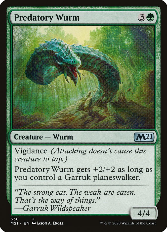 Predatory Wurm [Core Set 2021] | Gate City Games LLC