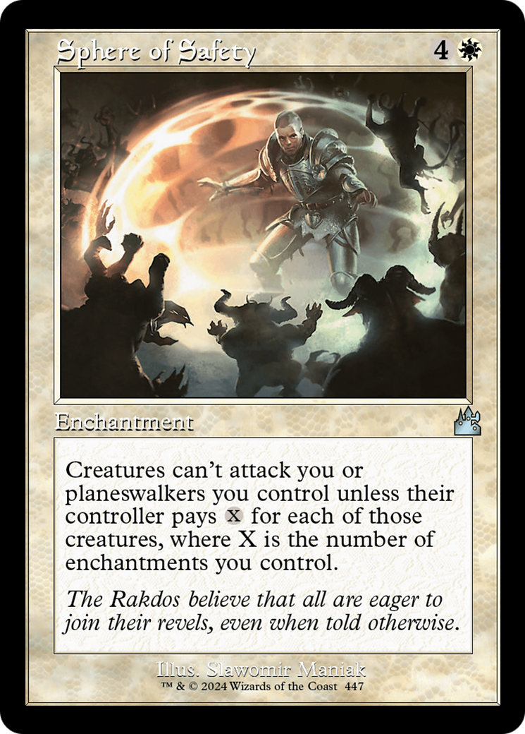 Sphere of Safety (Retro Frame) [Ravnica Remastered] | Gate City Games LLC
