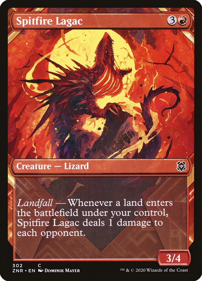 Spitfire Lagac (Showcase) [Zendikar Rising] | Gate City Games LLC