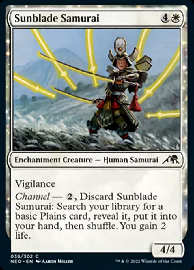 Sunblade Samurai [Kamigawa: Neon Dynasty] | Gate City Games LLC