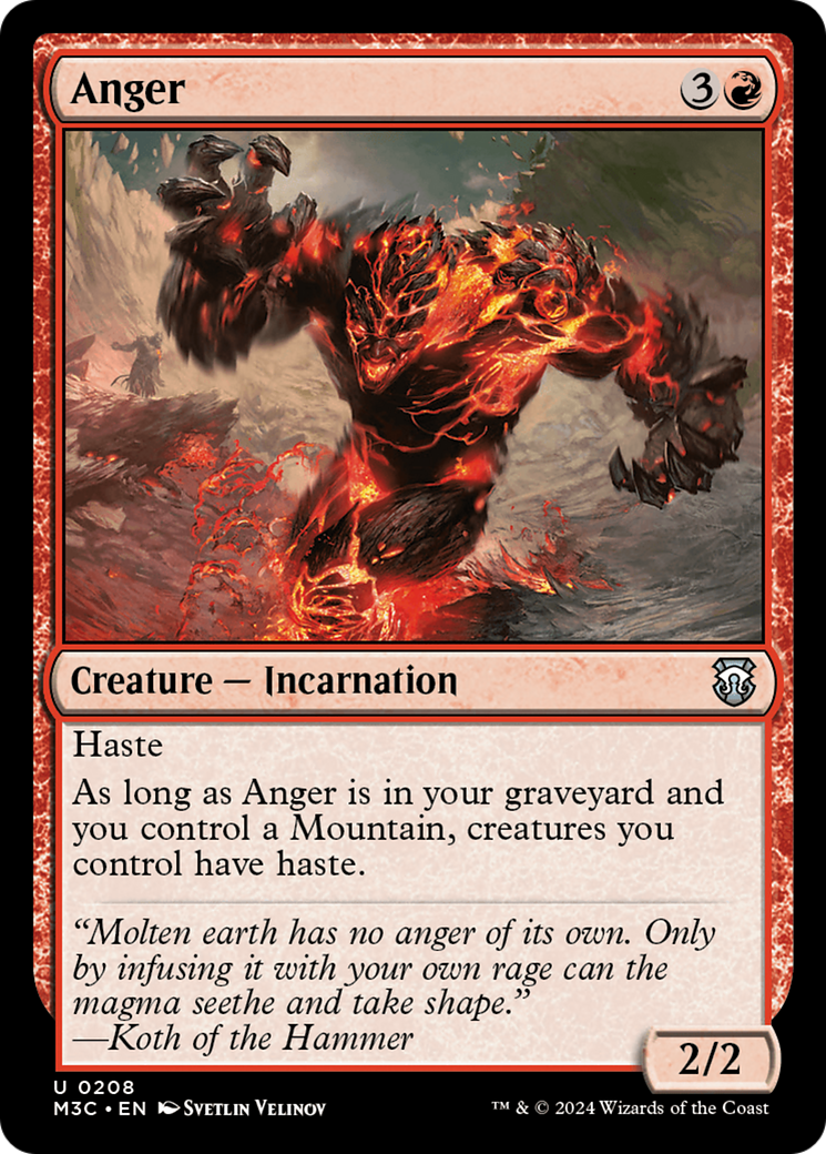 Anger [Modern Horizons 3 Commander] | Gate City Games LLC