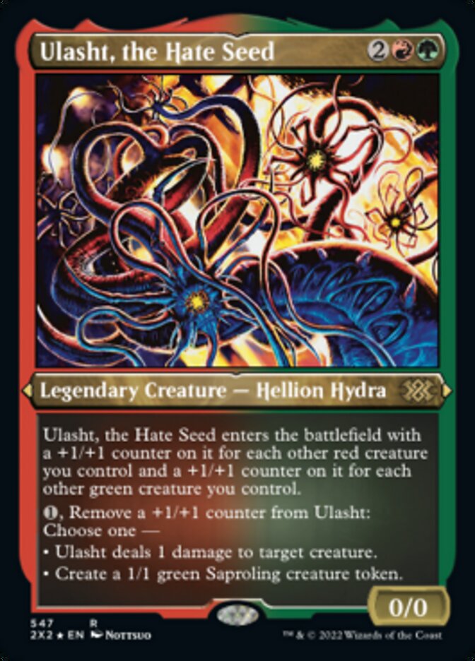 Ulasht, the Hate Seed (Foil Etched) [Double Masters 2022] | Gate City Games LLC