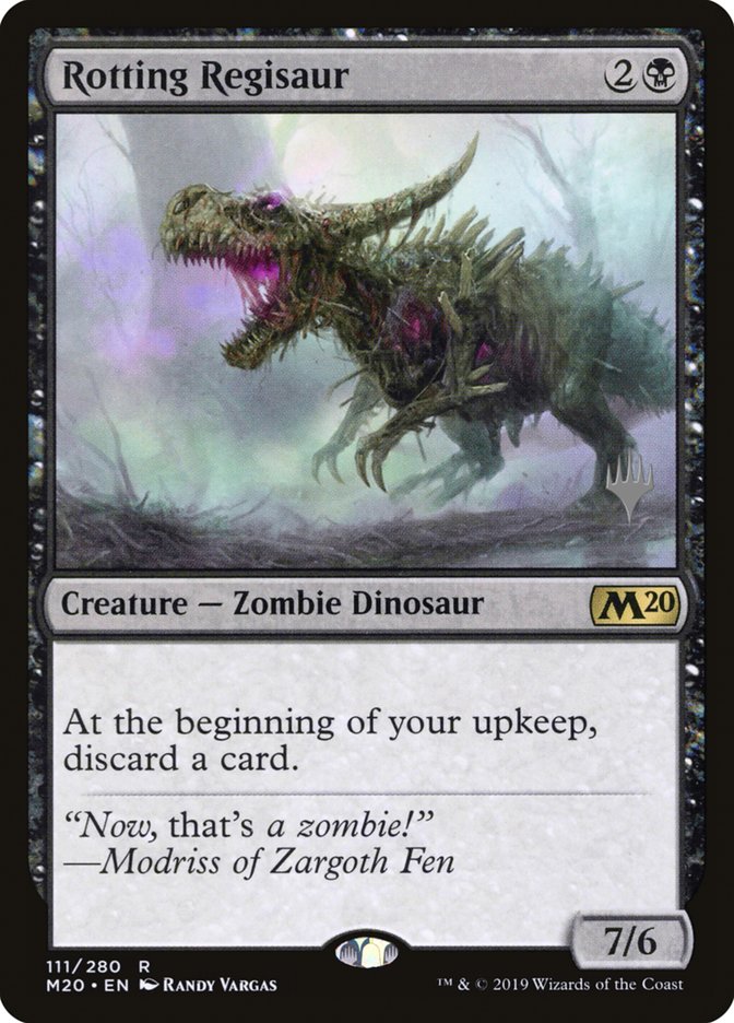 Rotting Regisaur (Promo Pack) [Core Set 2020 Promos] | Gate City Games LLC