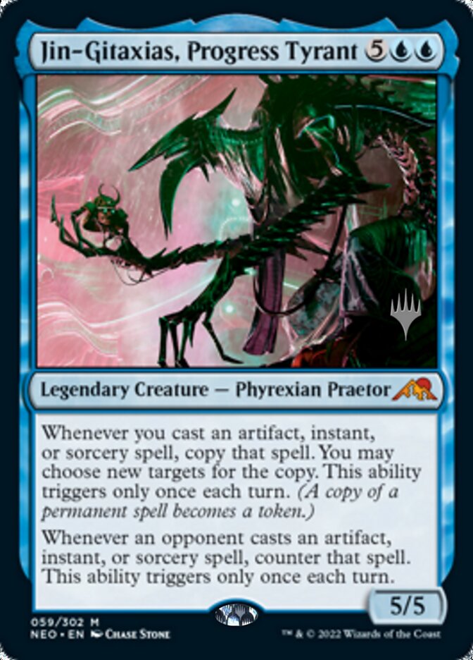 Jin-Gitaxias, Progress Tyrant (Promo Pack) [Kamigawa: Neon Dynasty Promos] | Gate City Games LLC