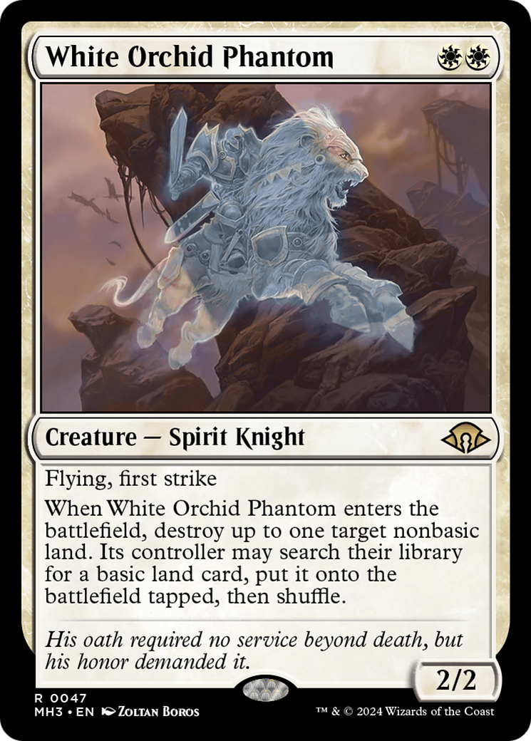 White Orchid Phantom [Modern Horizons 3] | Gate City Games LLC