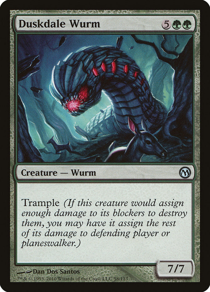 Duskdale Wurm [Duels of the Planeswalkers] | Gate City Games LLC