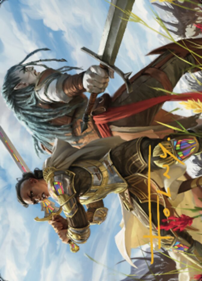 Join Forces Art Card (Gold-Stamped Signature) [Dominaria United Art Series] | Gate City Games LLC