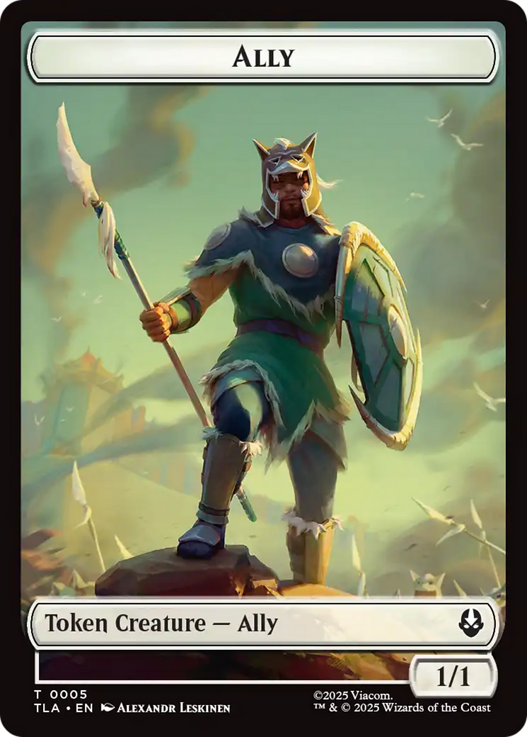 Ally (0005) // Soldier (0002) Double-Sided Token [Avatar: The Last Airbender Tokens] | Gate City Games LLC