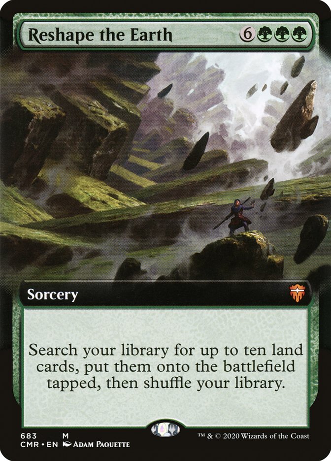 Reshape the Earth (Extended Art) [Commander Legends] | Gate City Games LLC