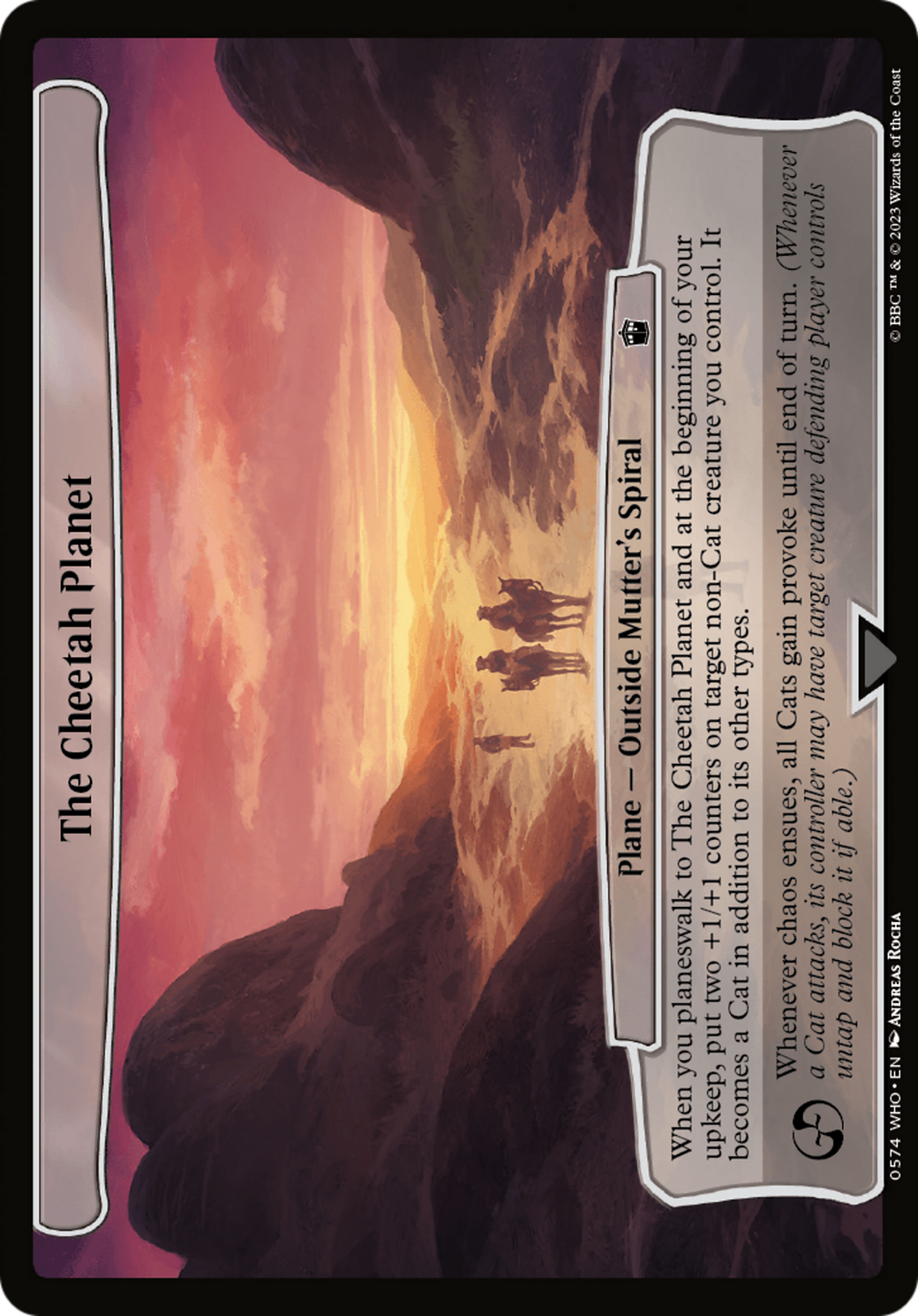The Cheetah Planet [Doctor Who] | Gate City Games LLC