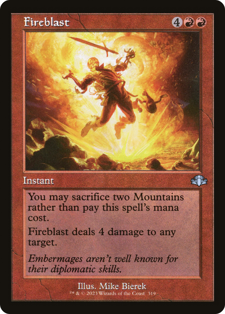 Fireblast (Retro) [Dominaria Remastered] | Gate City Games LLC