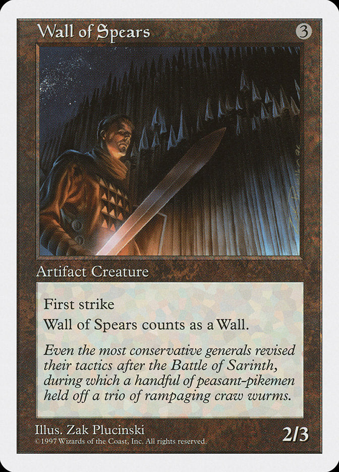 Wall of Spears [Fifth Edition] | Gate City Games LLC