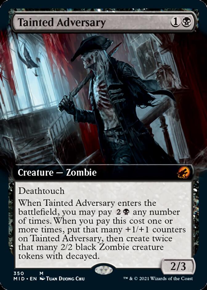 Tainted Adversary (Extended Art) [Innistrad: Midnight Hunt] | Gate City Games LLC