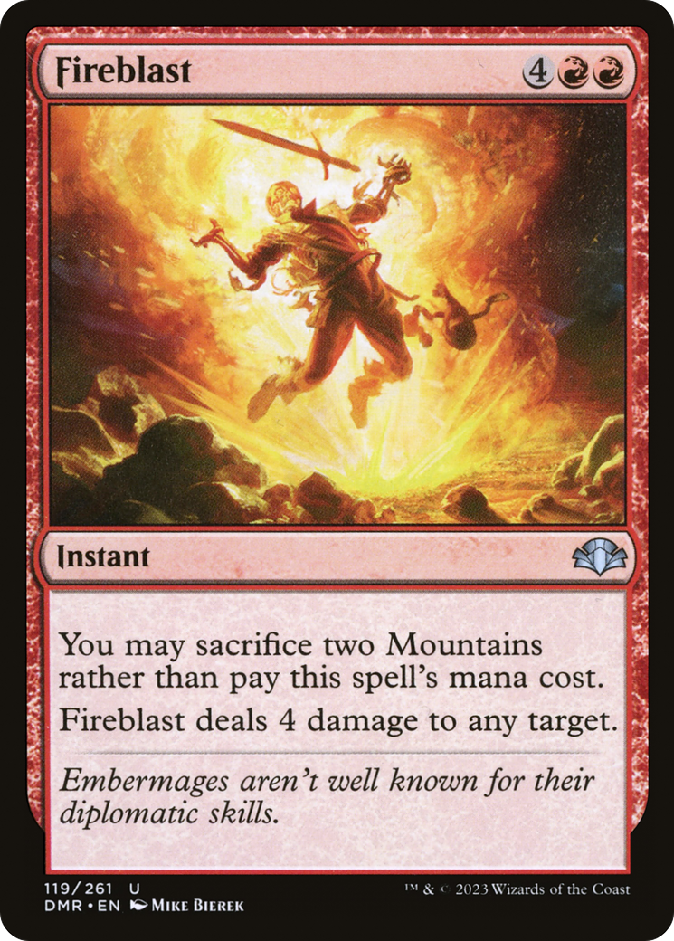 Fireblast [Dominaria Remastered] | Gate City Games LLC