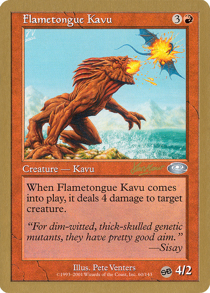 Flametongue Kavu (Sim Han How) (SB) [World Championship Decks 2002] | Gate City Games LLC