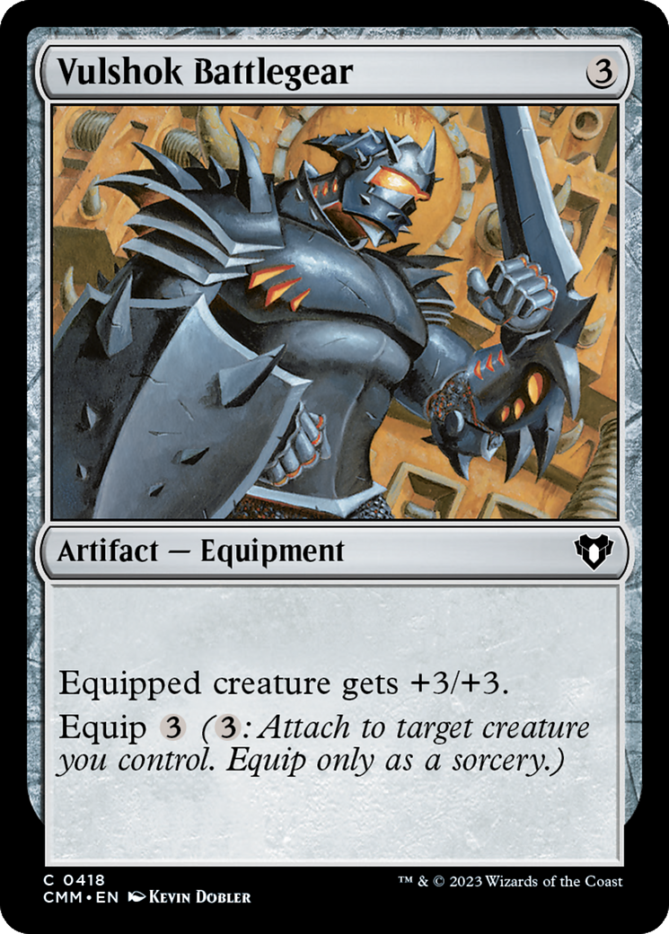 Vulshok Battlegear [Commander Masters] | Gate City Games LLC